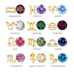 Vioraia Astria Zodiac Birthstone Necklace