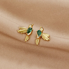 Vioraia Hummingbird Stud Earrings