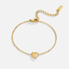 Vioraia Letter Heart Bracelet