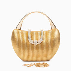 Vioraia Fancy Metallic Evening Handbag