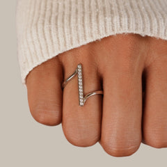 Vioraia Mila Twisted Silver Ring