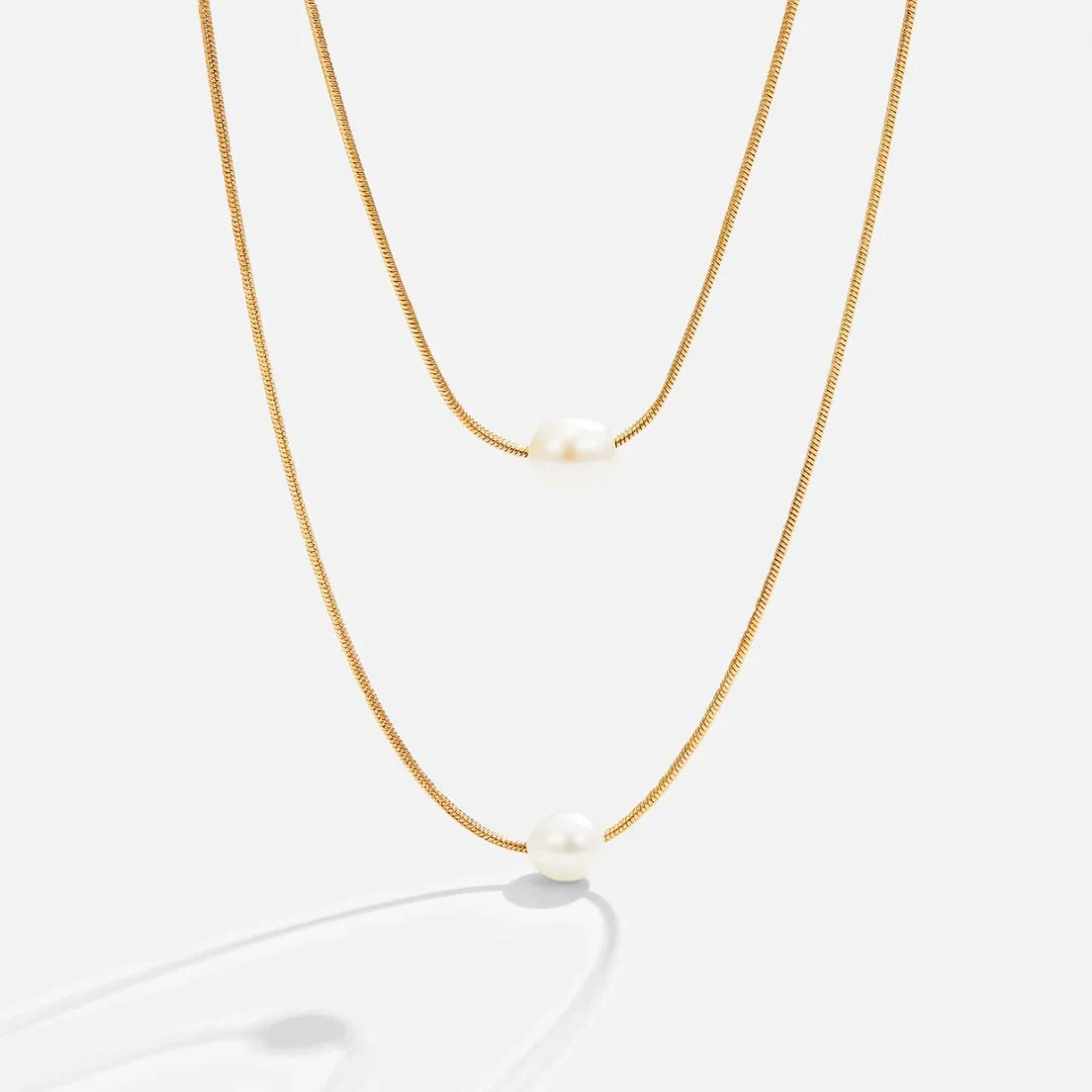 Vioraia Layered Freshwater Pearl Necklace