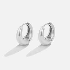 Vioraia Audrey Silver Hoop Earrings