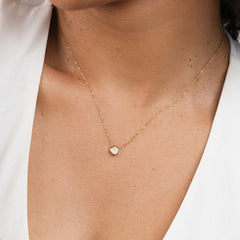 Vioraia Gia Crystal & Gold Necklace
