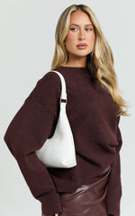 Vioraia Calabasas Bag - PU Shoulder Bag in White