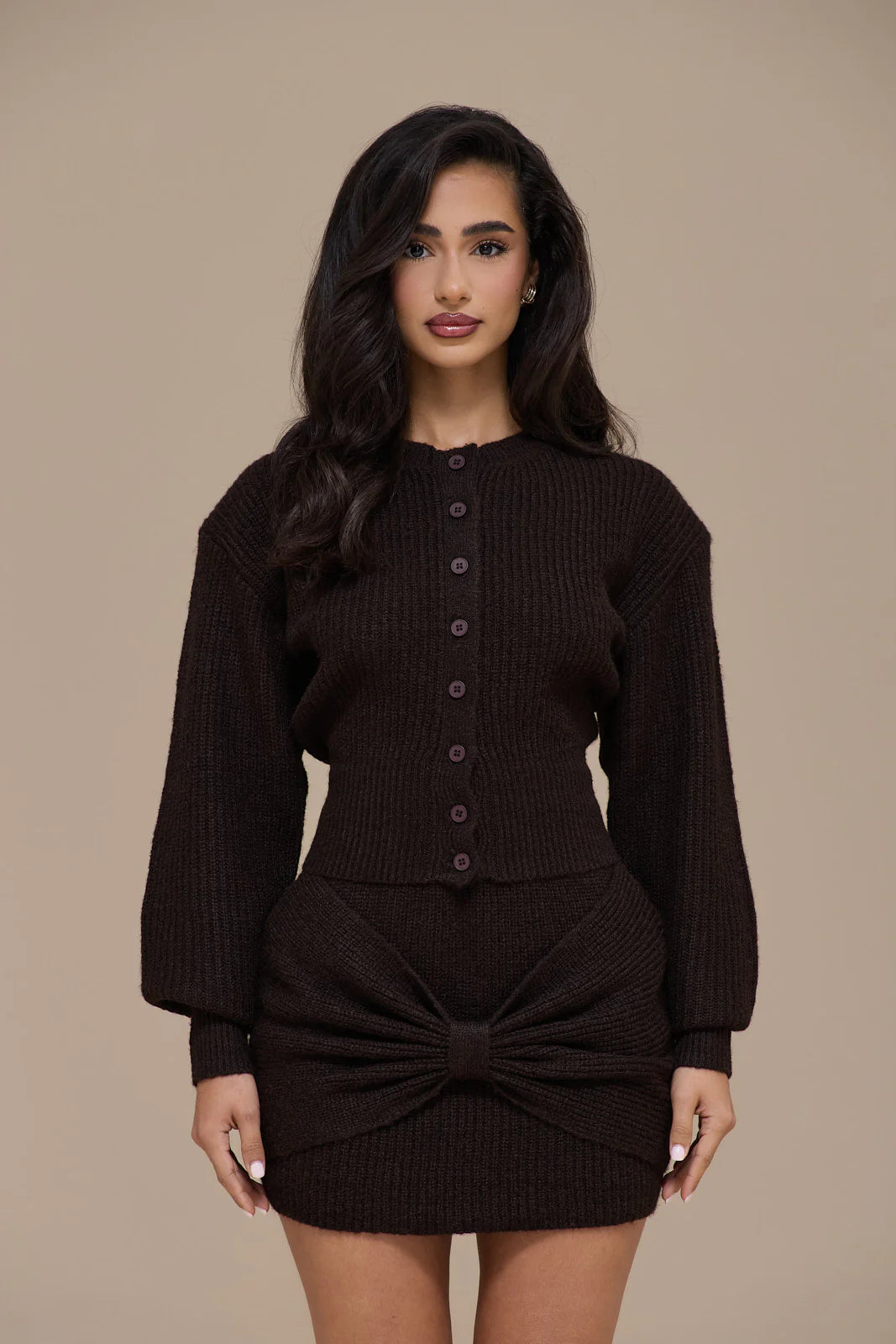 BEAU CARDIGAN | BROWN