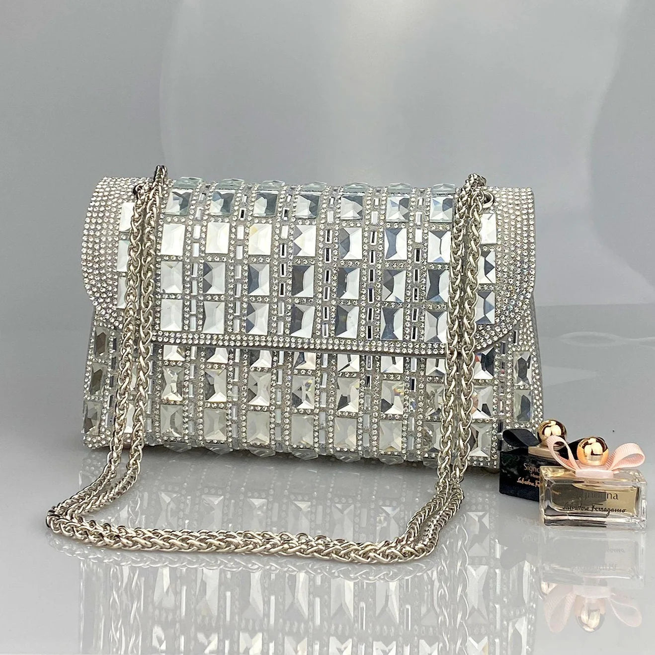 Vioraia Ayesha Gemstones Clutch Bag