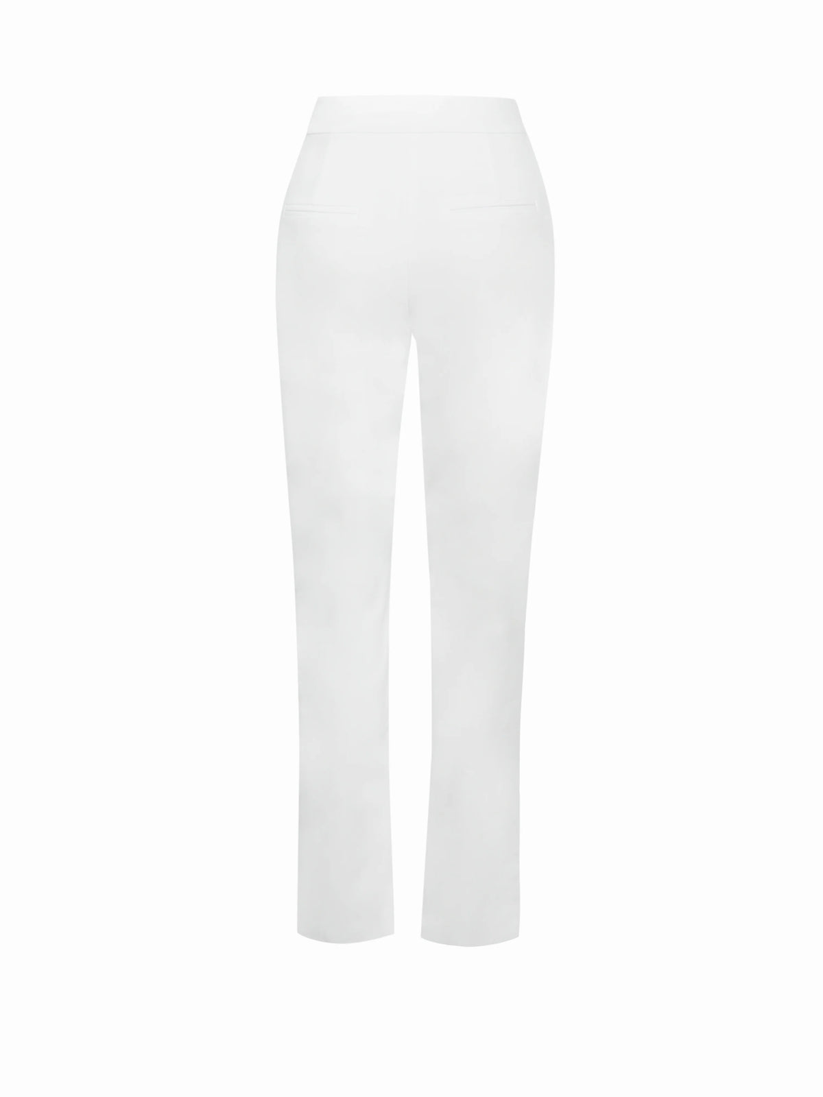 Vayla White Skinny Fit Crepe Trousers