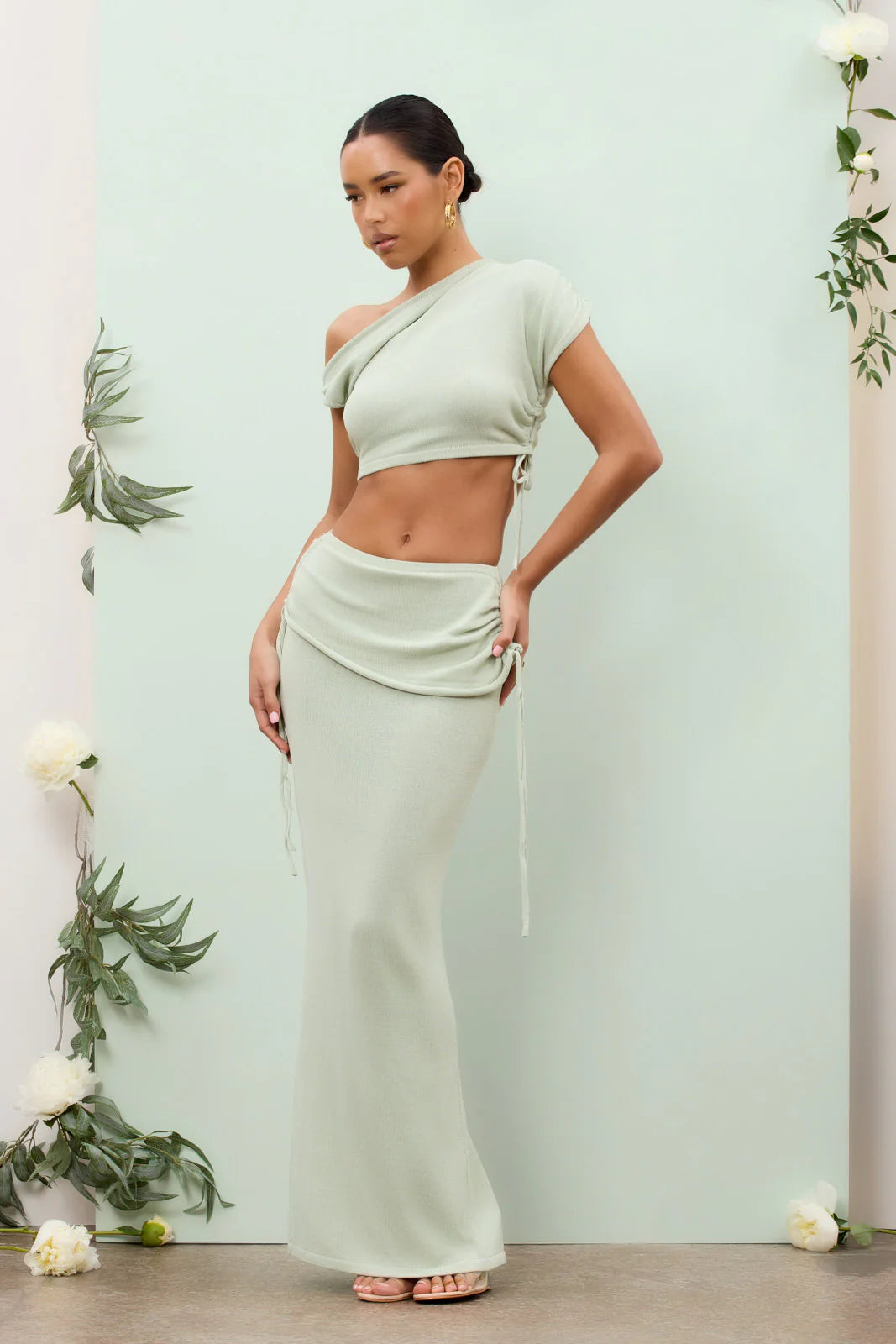 YRIS KNIT CO-ORD | SAGE - SALE