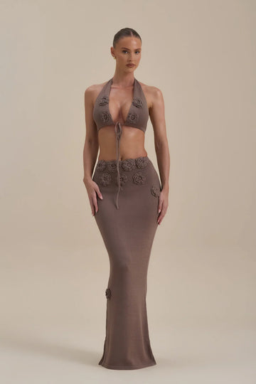 DAISY MAXI SKIRT | MOCHA MOUSSE