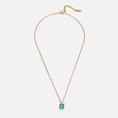 Vioraia Teal Green Crystal Necklace