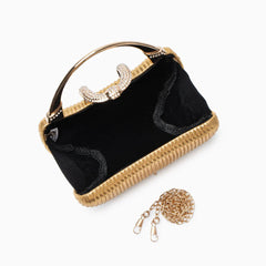Vioraia Fancy Metallic Evening Handbag