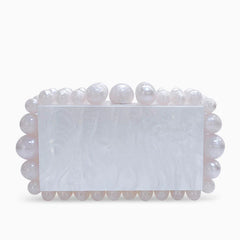 Vioraia Acrylic Cloud Clutch Bag