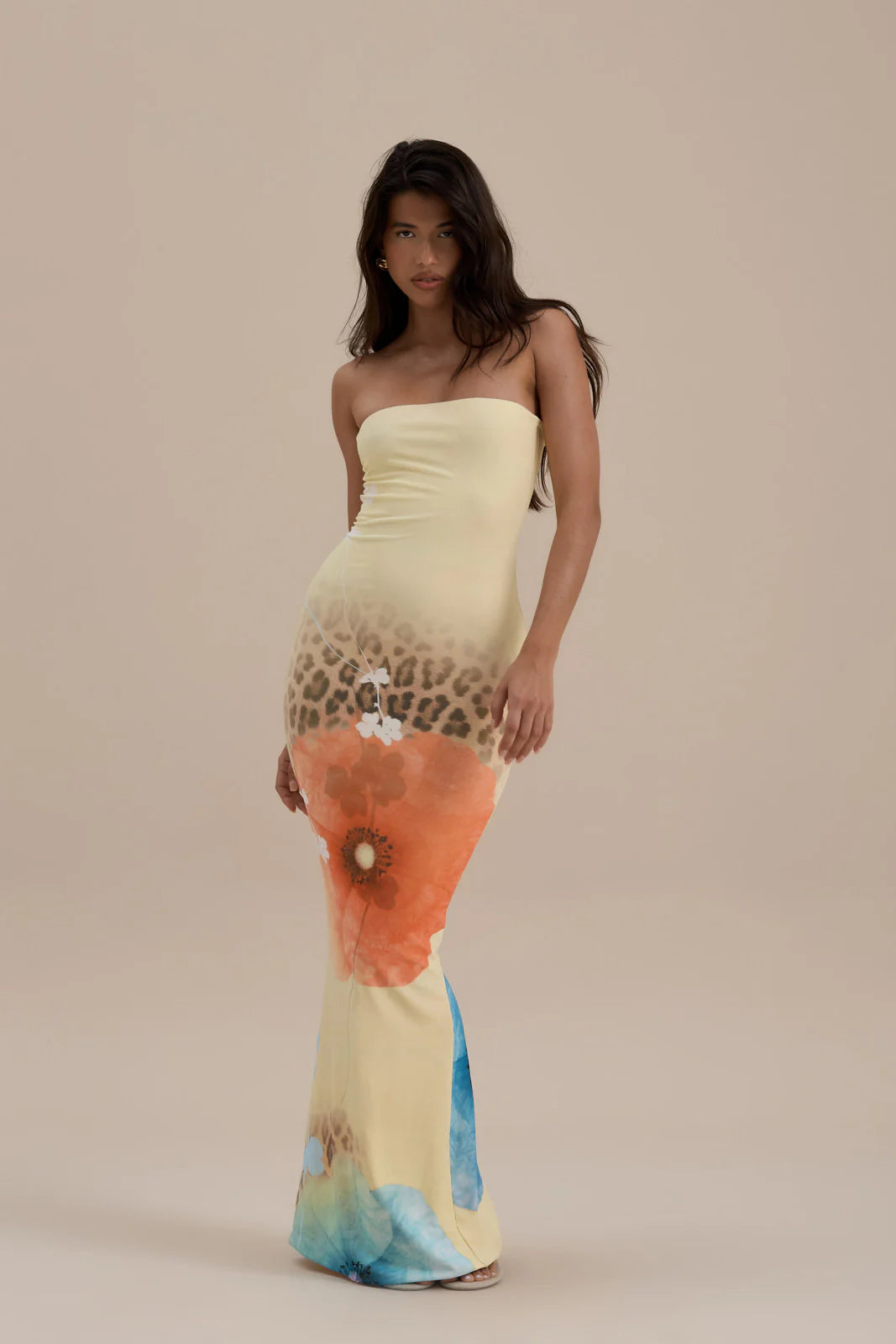 BONITA BANDEAU MAXI DRESS | SUMMER PRINT