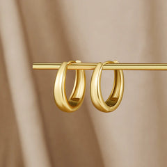 Vioraia Valentina Gold Hoop Earrings