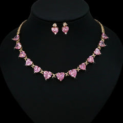 Vioraia Sparkling Hearts Jewelry Set