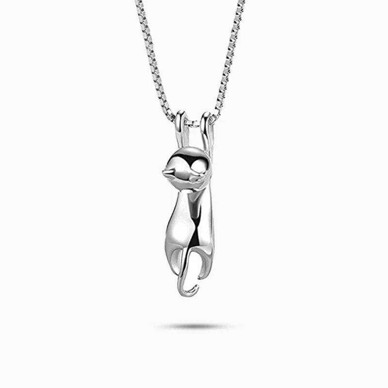 Vioraia Cute Kitten Pendant Necklace