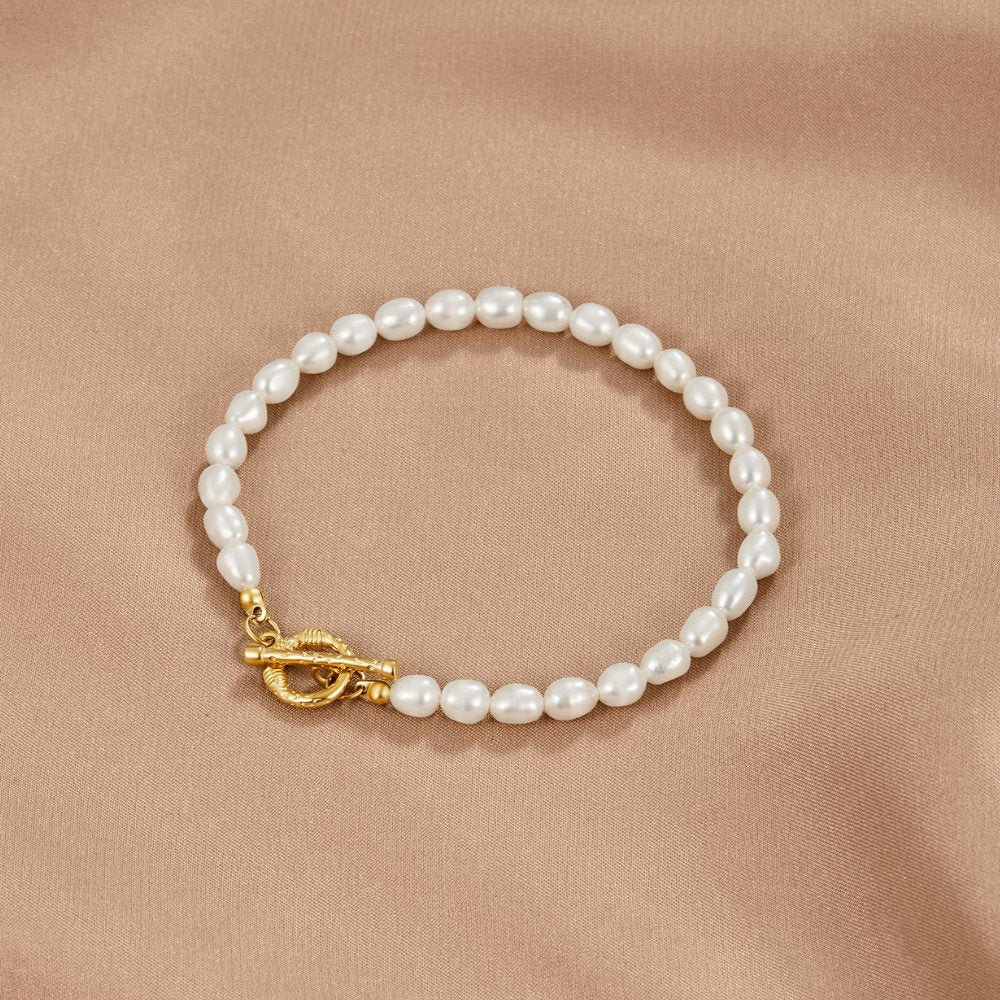 Vioraia Cara Pearl Link Bracelet