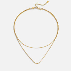 Vioraia Leona Layered Gold Necklace