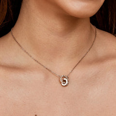 Vioraia Rose Gold Infinity Necklace