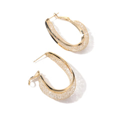 Vioraia Majestic Mesh Hoop Earrings