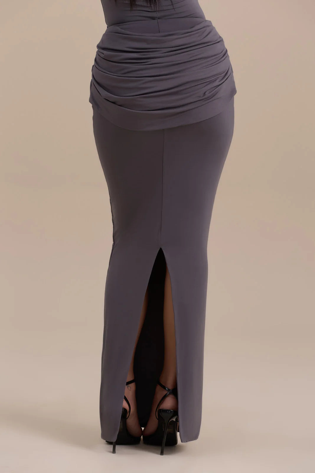 ASHTIN MAXI SKIRT | SLATE GREY