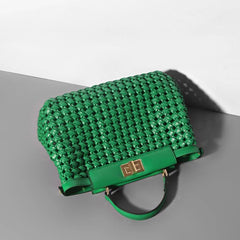 Vioraia Madelynn Braided Tote Bag