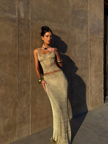 Lucy's CARMEN MAXI DRESS GOLD