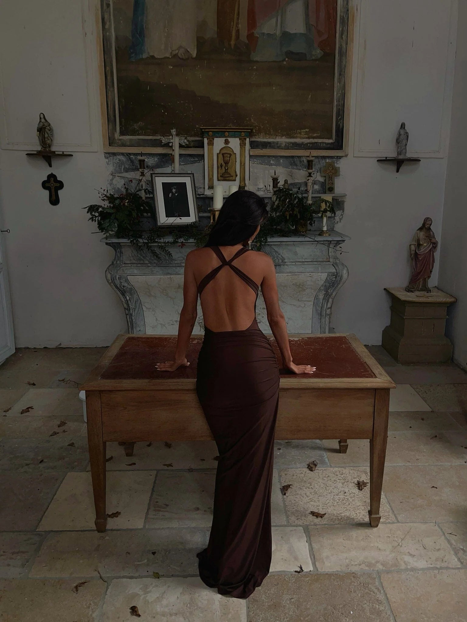 Lucy's PRIA MAXI DRESS CHOCOLATE