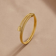 Vioraia Twisted Gold Bracelet