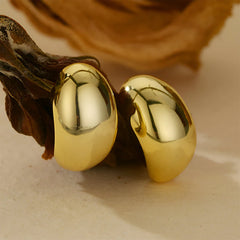 Vioraia Solenne Dome Stud Earrings