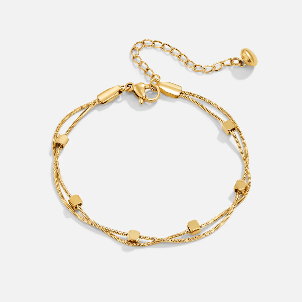 Vioraia Mia Layered Cube Bracelet
