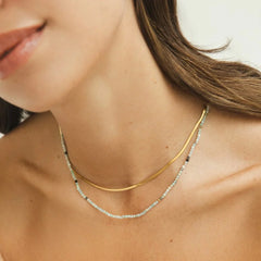 Vioraia Neesa Stone Beads Layered Necklace