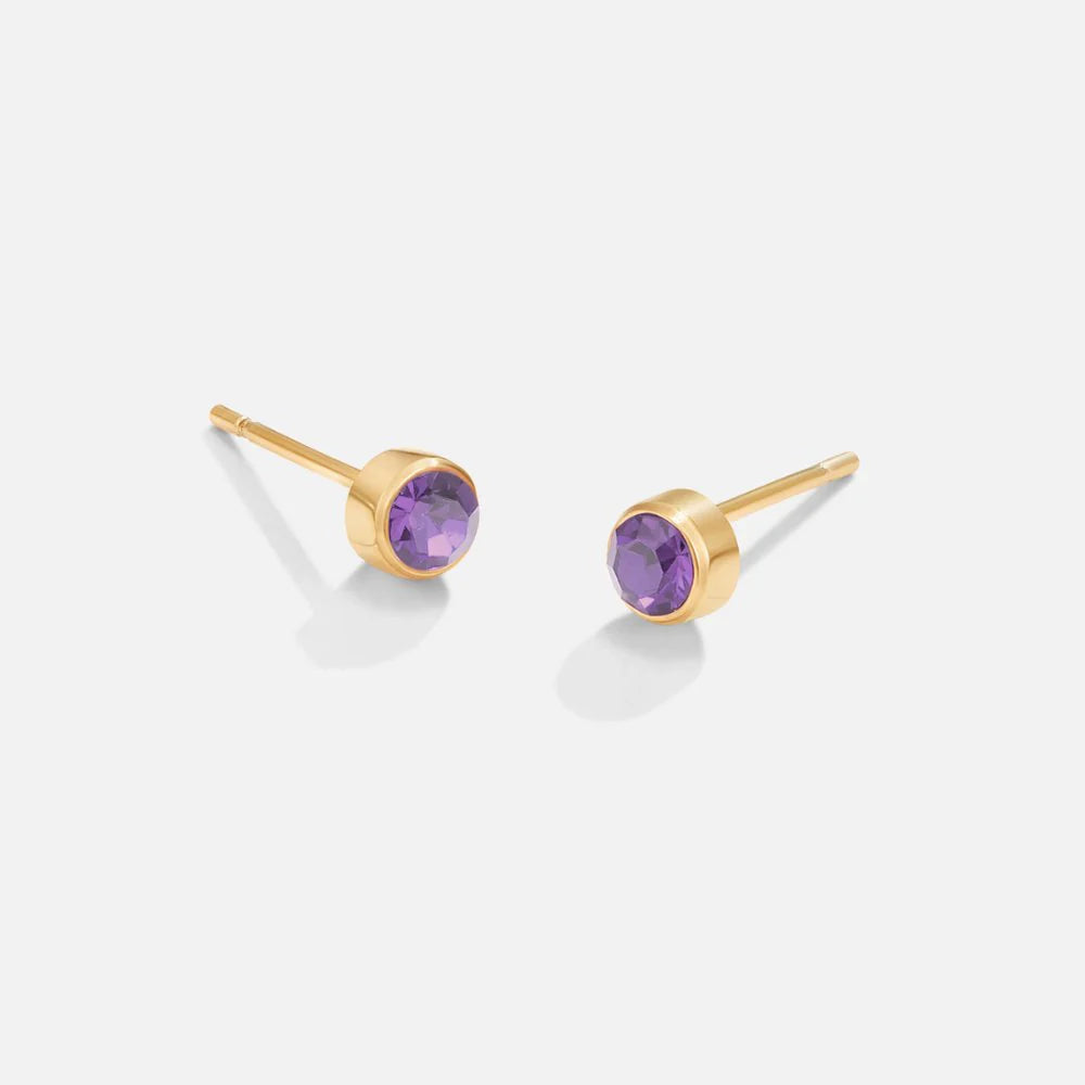 Vioraia Birthstone Stud Earrings