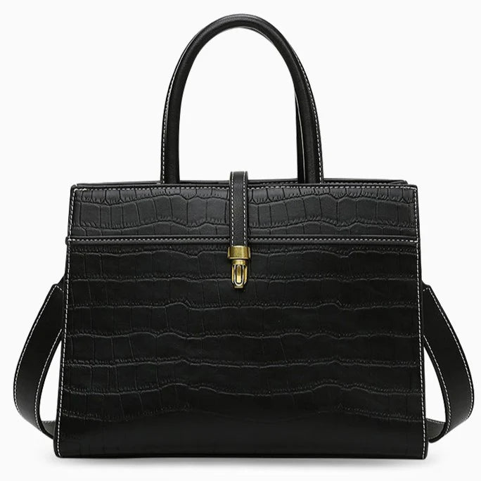 Vioraia Kate Crocodile Pattern Medium Tote Bag