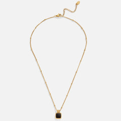 Vioraia Lucia Black Pendant Necklace