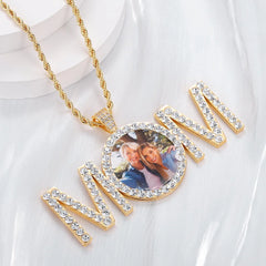 Vioraia Sparkling Mom Photo Necklace