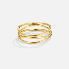 Vioraia Gold Infinity Loop Ring