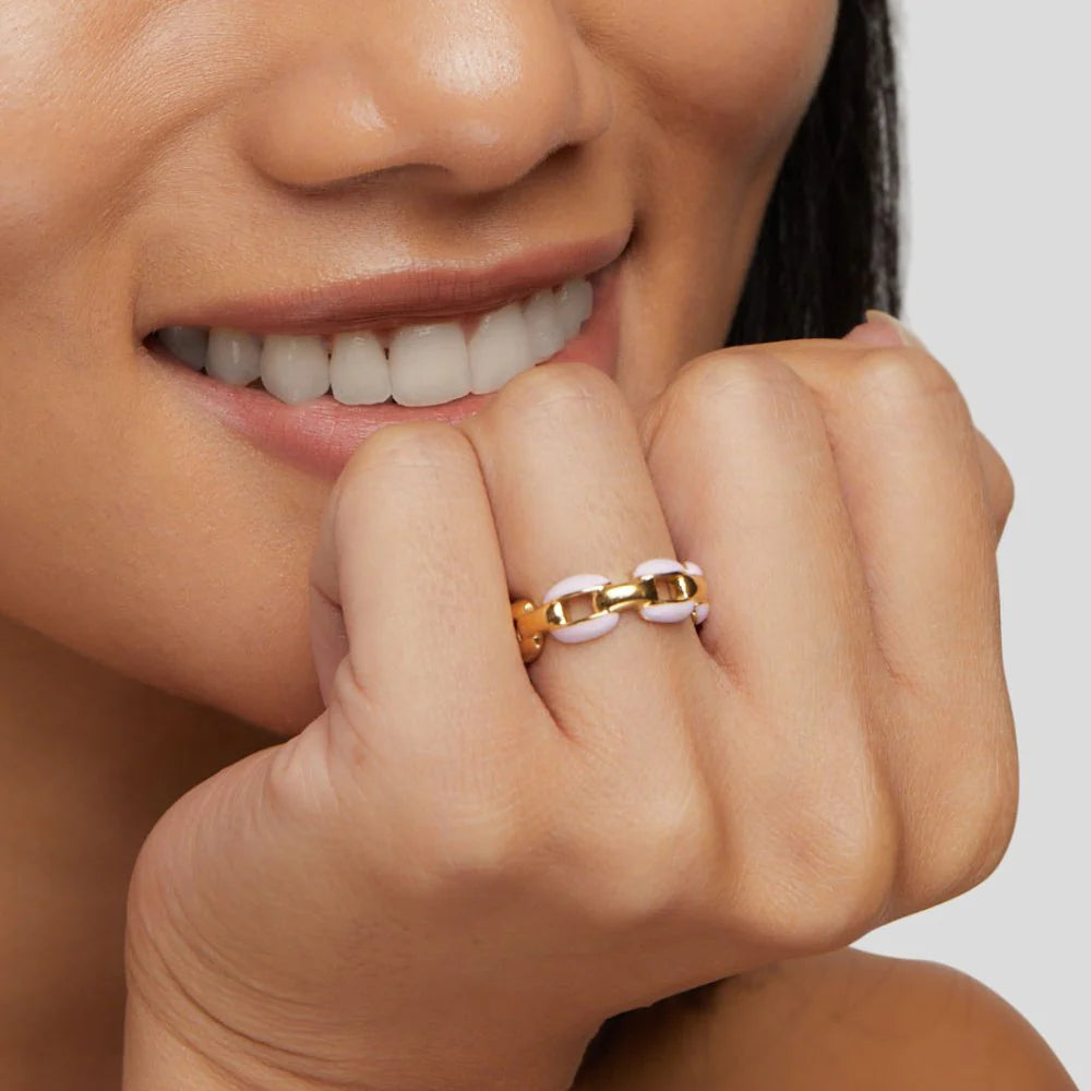 Vioraia Pink Reya Chain Ring