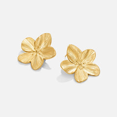 Vioraia Gold Blossom Earrings