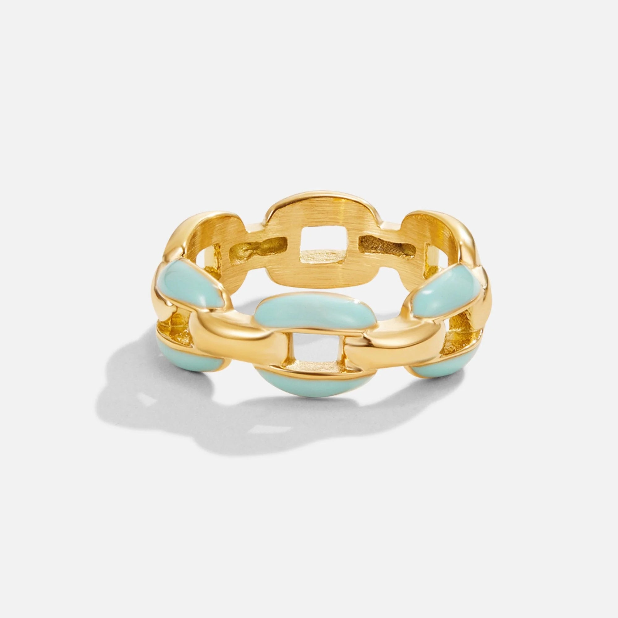 Vioraia Blue Reya Chain Ring