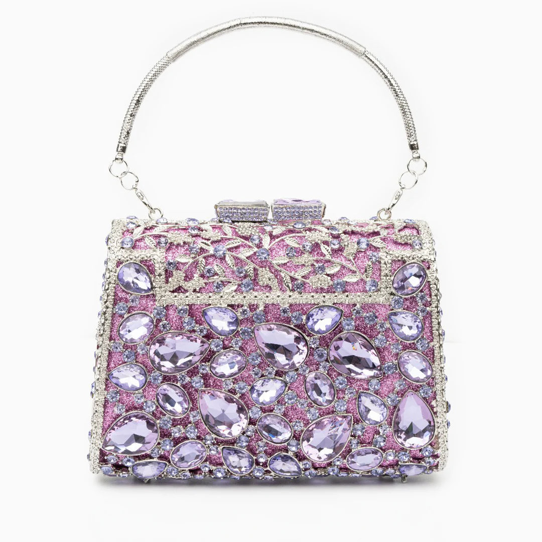 Vioraia Tiffany Crystals Clutch Bag