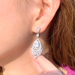 Vioraia Celestia Crystal Drop Earrings