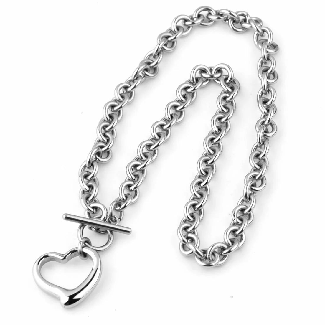 Vioraia Vintage Toggle Clasp Heart Jewelry Set