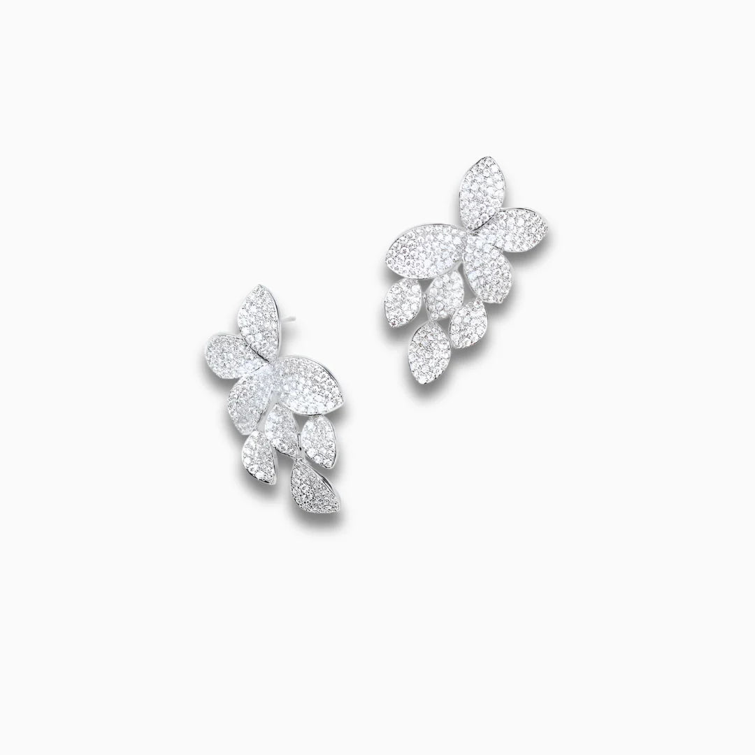 Vioraia Petal Glint Studs