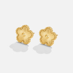 Vioraia Golden Clover Earrings