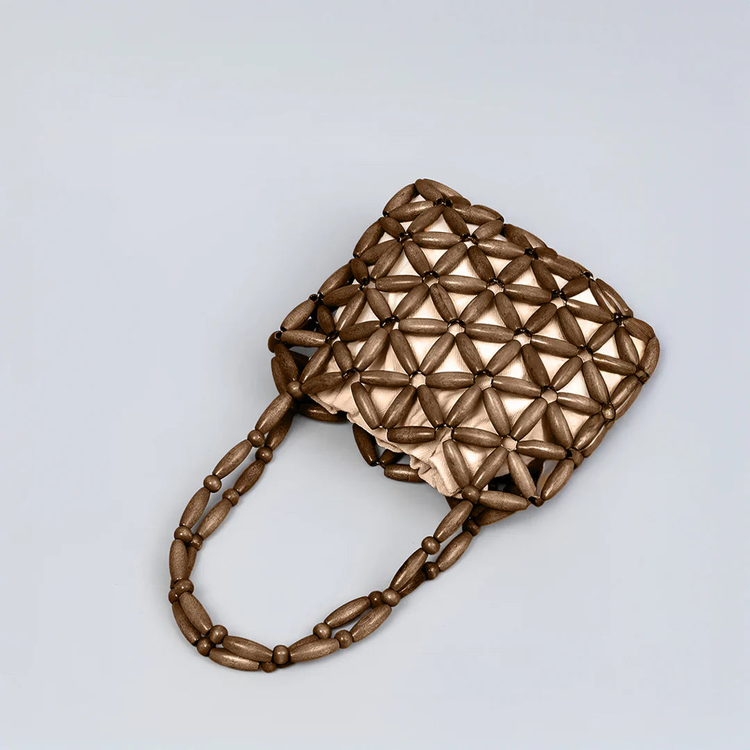 Vioraia Campbell Woven Handbag
