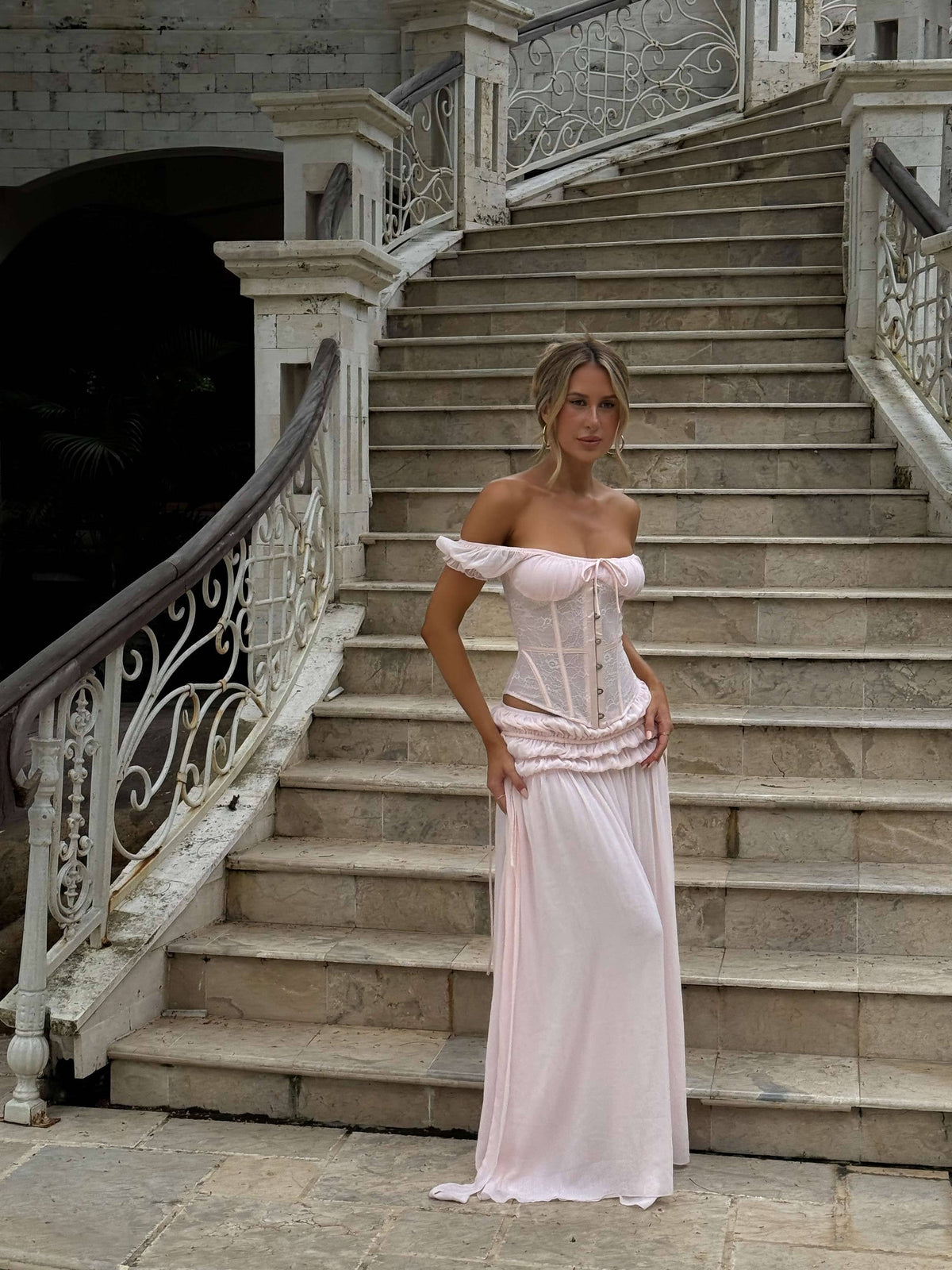 Lucy's LUBELA MAXI SKIRT BLUSH