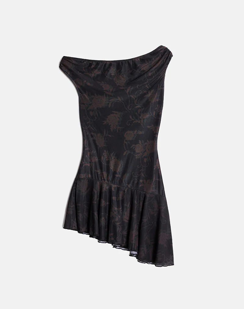 Tohari Mini Dress in Dynamic Rose