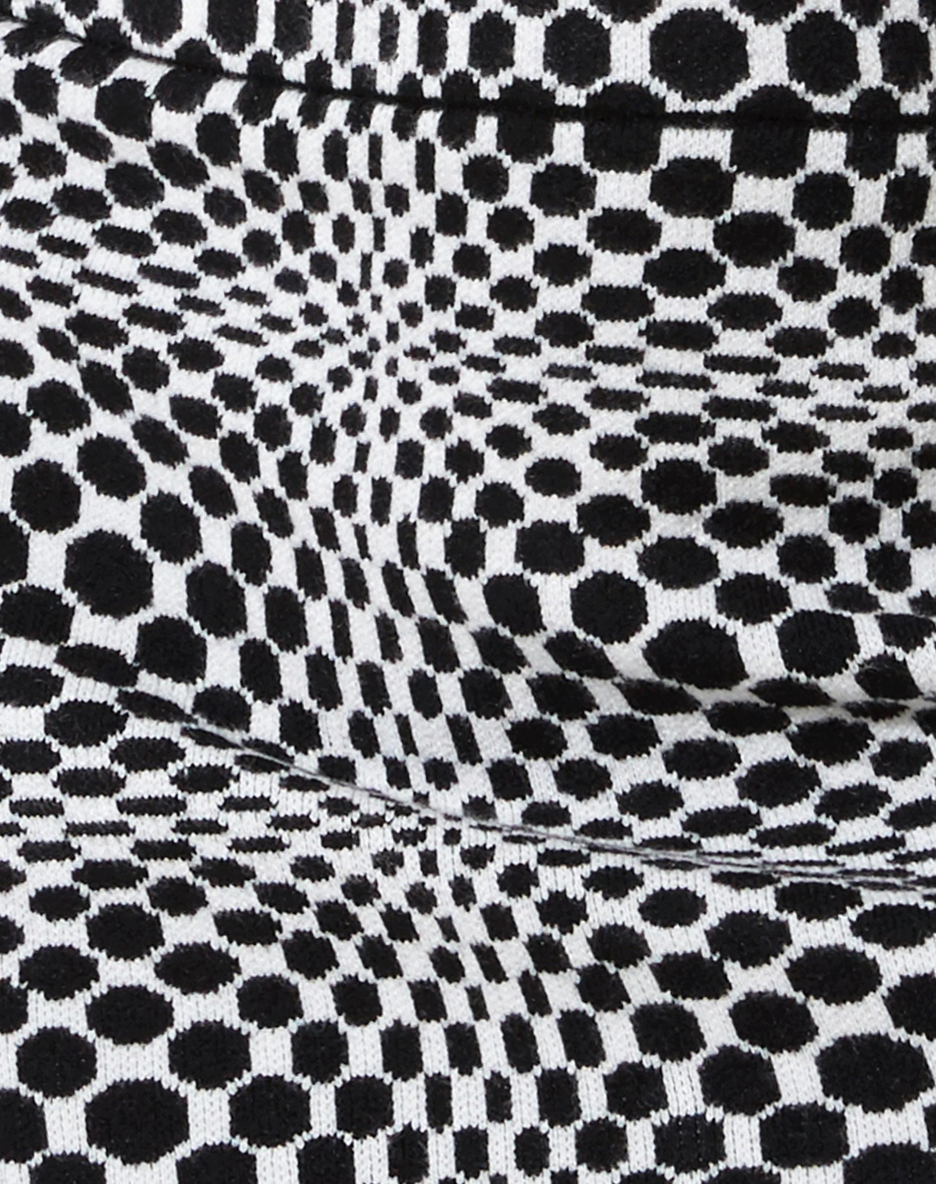 Kezina Mini Dress in Optic Monochrome Square Black and White